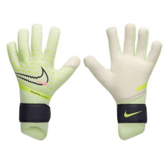 Nike Phantom Shadow Goalkeeper Gloves White/Volt/Pink SIZE 6 CN6758-701 NWT - Picture 1 of 3